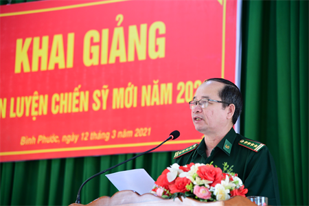 Bộ đội Biên phòng Bình Phước khai giảng huấn luyện chiến sĩ mới
