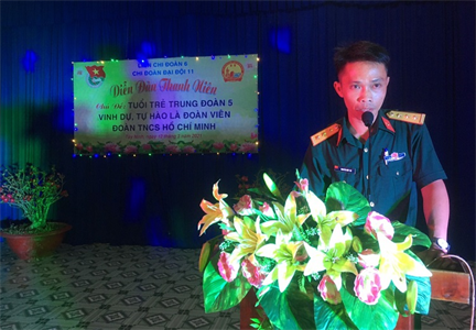 Tuổi trẻ Trung đoàn 5 vinh dự, tự hào là đoàn viên Đoàn TNCS Hồ Chí Minh