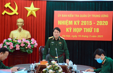 Ủy ban Kiểm tra Quân ủy Trung ương tổ chức kỳ họp thứ 18