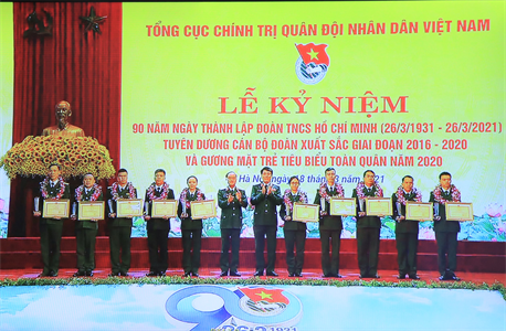 Tổng Cục Chính trị QĐND Việt Nam tuyên dương gương mặt trẻ tiêu biểu và cán bộ đoàn xuất sắc toàn quân năm 2020