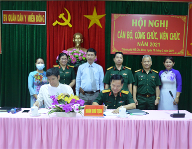 Bệnh viện Quân dân y miền Đông hội nghị cán bộ, công chức, viên chức năm 2021