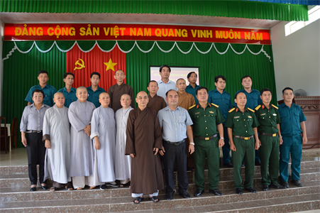 Ban CHQS huyện Chơn Thành ký kết phối hợp hoạt động với Ban trị sự Giáo hội Phật giáo Việt Nam huyện