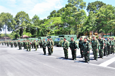 Bộ Tư lệnh Quân khu luyện tập chuyển trạng thái sẵn sàng chiến đấu
