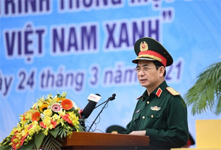 Bộ Quốc phòng tổ chức Lễ phát động trồng cây hưởng ứng Chương trình trồng 1 tỷ cây xanh - Vì một Việt Nam xanh