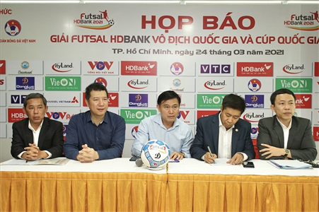 Lễ công bố giải Futsal Vô địch Quốc gia và Cup Quốc gia HD Bank năm 2021