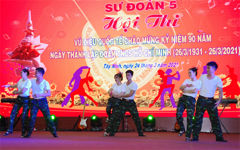 Sư đoàn 5: Hội thi vũ điệu Quốc tế chào mừng Kỷ niệm 90 năm Ngày thành lập đoàn Đoàn TNCS Hồ Chí Minh