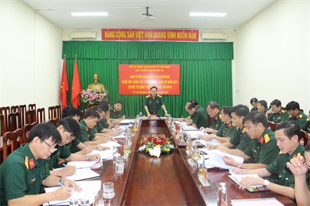 Ban Tuyển sinh Quân sự Quân khu 7 làm việc tại Bộ Tư lệnh Thành phố Hồ Chí Minh