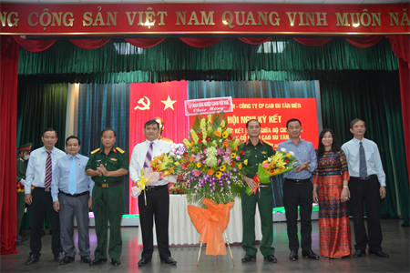 Bộ CHQS tỉnh Tây Ninh và các đơn vị kết nghĩa thực hiện tốt công tác an sinh xã hội