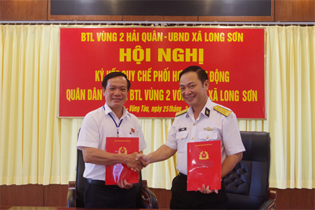 Bộ Tư lệnh Vùng 2 Hải quân ký kết Quy chế kết hợp hoạt động quân - dân y