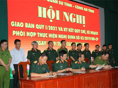 Tiếp tục phối hợp giữa Quân đội và Công an trong đảm bảo an ninh chính trị trật tự an toàn xã hội