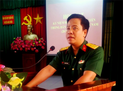 Ban CHQS huyện Hóc Môn họp mặt kỷ niệm 86 năm ngày Truyền thống Dân quân tự vệ
