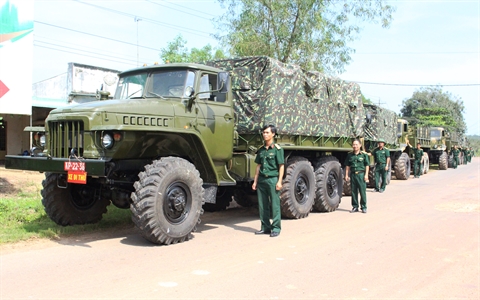 Quân khu 7 nghiệm thu xe – máy sau BD – SC – ĐB và thay động cơ diezen năm 2016