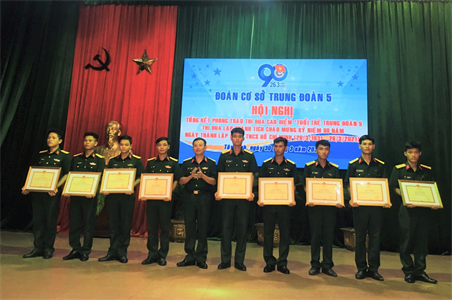 Tuổi trẻ Trung đoàn 5 lập nhiều thành tích trong “Tháng thanh niên”