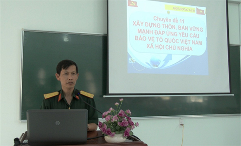 Huyện Bắc Tân Uyên, tỉnh Bình Dương: Bồi dưỡng kiến thức quốc phòng và an ninh cho công nhân cao su