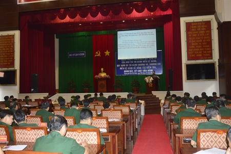 Đảng ủy Quân sự Thành phố Hồ Chí Minh: Quán triệt, triển khai Quy định thi hành điều lệ Đảng