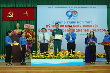 Nguyễn Hoàng Đại cán bộ quân sự phường gương mẫu