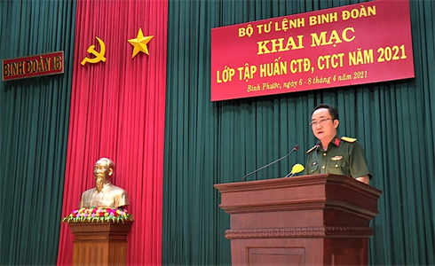 Binh đoàn 16 tập huấn công tác đảng, công tác chính trị năm 2021