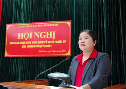 Tỉnh Bình Phước giao ban thực hiện Nghị định 03