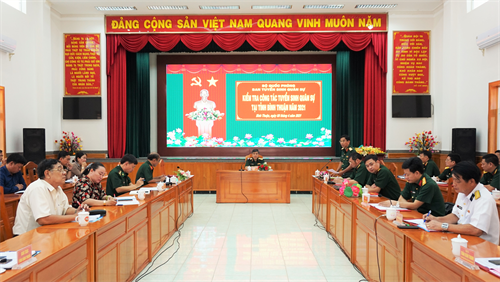 Ban tuyển sinh quân sự Bộ Quốc phòng kiểm tra công tác tuyển sinh quân sự năm 2021 tại tỉnh Bình Thuận.
