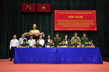 Thành phố Thủ Đức tăng cường phối hợp, đảm bảo an ninh chính trị, trật tự an toàn xã hội trên địa bàn