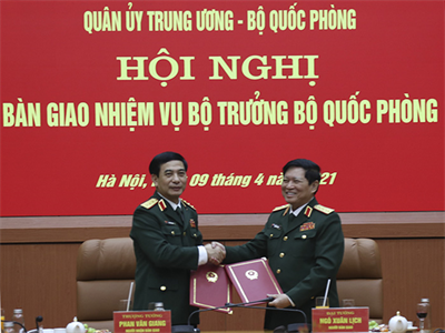 Quân ủy Trung ương, Bộ Quốc phòng tổ chức Hội nghị Bàn giao nhiệm vụ Bộ trưởng Bộ Quốc phòng