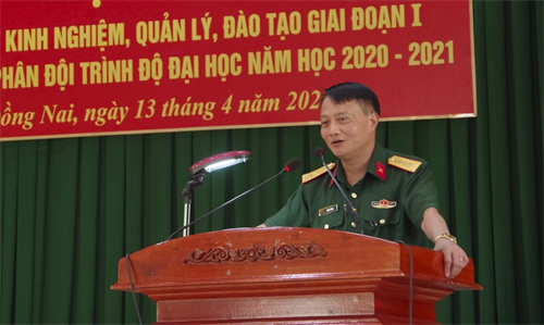 Trung đoàn 96 rút kinh nghiệm phối hợp quản lý, đào tạo giai đoạn 1 sĩ quan cấp phân đội