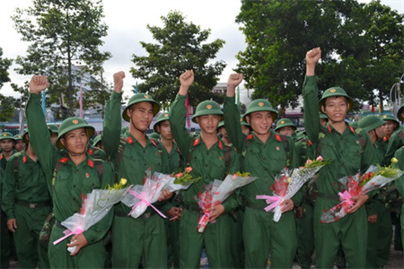 Huyện Dầu Tiếng, tỉnh Bình Dương sơ kết 6 năm thực hiện Luật Nghĩa vụ quân sự