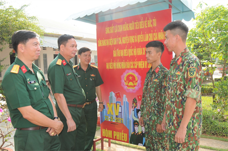 Trung đoàn 3, Sư đoàn 9 làm tốt công tác chuẩn bị bầu cử