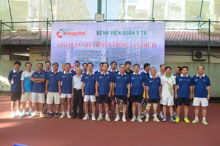 Bệnh viện Quân y 7A tổ chức giải quần vợt truyền thống lần thứ IV năm 2016