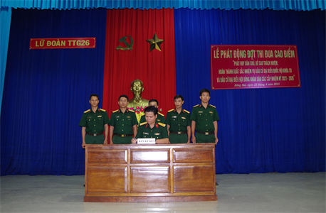 Lữ Đoàn 26: Phát động thi đua cao điểm chào mừng bầu cử Quốc hội Khóa XV và HĐND các cấp