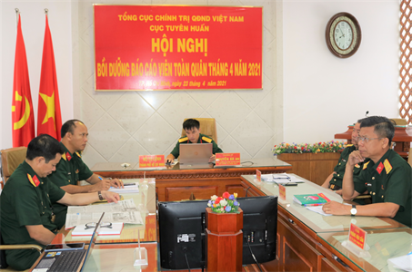 Hội nghị bồi dưỡng Báo cáo viên toàn quân tháng 4 năm 2021