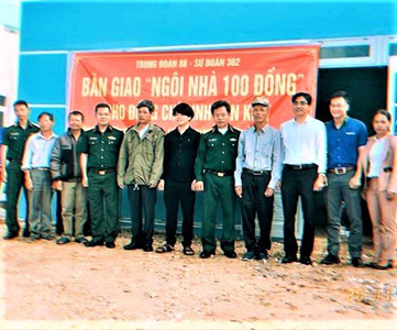 Tuổi trẻ Sư đoàn 302 với mô hình “ngôi nhà 100 đồng”