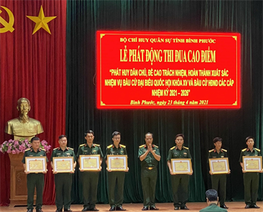Bộ Chỉ huy Quân sự tỉnh Bình Phước phát động thi đua cao điểm
