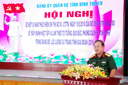 173 điển hình qua 5 năm thực hiện Chỉ thị 05 của Đảng ủy Quân sự tỉnh Bình Thuận