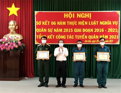 Huyện Côn Đảo sơ kết 6 năm thực hiện Luật Nghĩa vụ Quân sự