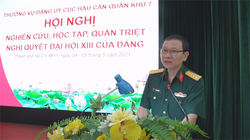 Cục Hậu cần Quân khu nghiên cứu, học tập, quán triệt Nghị quyết Đại hội XIII của Đảng