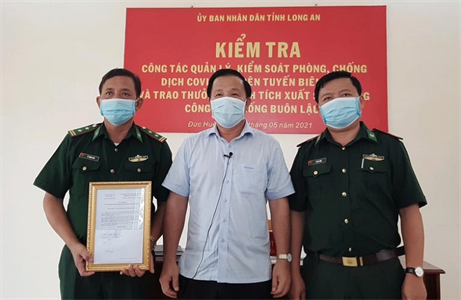 Tỉnh Long An kiểm tra công tác phòng, chống dịch tại Đồn Biên phòng Cửa khẩu Mỹ Quý Tây