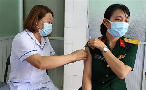 Tỉnh BR-VT: Tiêm vaccine Covid-19 cho cán bộ, y tế, công an, quân đội