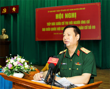 Hội nghị tiếp xúc giữa cử tri với người ứng cử đại biểu Quốc hội khóa XV, đơn vị bầu cử số 9