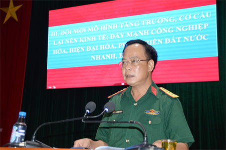 Đảng ủy Quân sự tỉnh Bình Phước học tập, quán triệt, triển khai Nghị quyết Đại hội XIII của Đảng
