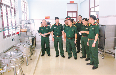 Xanh, sạch, đẹp ở Ban CHQS huyện Bắc Tân Uyên