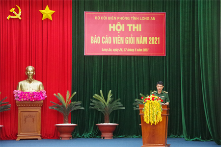 Bộ đội Biên phòng tỉnh Long An tổ chức hội thi Báo cáo viên giỏi