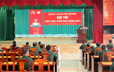 Hội thi báo cáo viên giỏi LLVT tỉnh Lâm Đồng