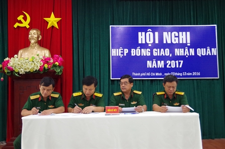 Bộ Tư lệnh Thành phố Hồ Chí Minh: Hiệp đồng giao, nhận quân năm 2017