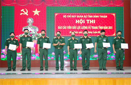 Bộ CHQS tỉnh Bình Thuận hội thi tuyên truyền Nghị quyết Đại hội Đảng các cấp