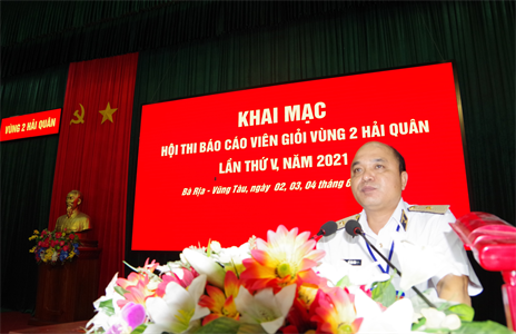 Vùng 2 Hải quân khai mạc Hội thi báo cáo viên giỏi năm 2021