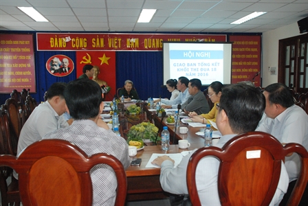 Khối thi đua 18, Cựu Chiến binh Tp. Hồ Chí Minh tổng kết Phong trào TĐQT năm 2016