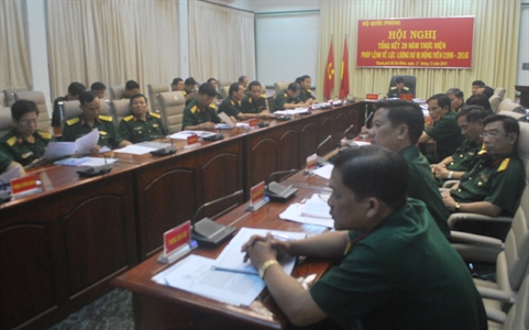 Bộ Quốc phòng Hội nghị trực tuyến về lực lượng dự bị động viên