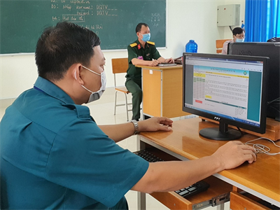 Huyện Đất Đỏ, tỉnh Bà Rịa - Vũng Tàu hội thi pháp luật dân quân tự vệ