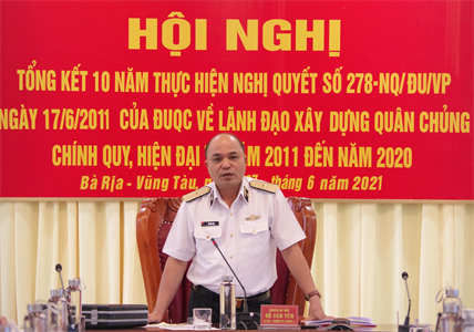 Đảng ủy Vùng 2 Hải quân tổng kết 10 năm thực hiện Nghị quyết số 278 của Đảng ủy Quân chủng Hải quân